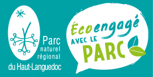Parc naturel régional du Haut-Languedoc Logo Eco engagé avec le Parc
